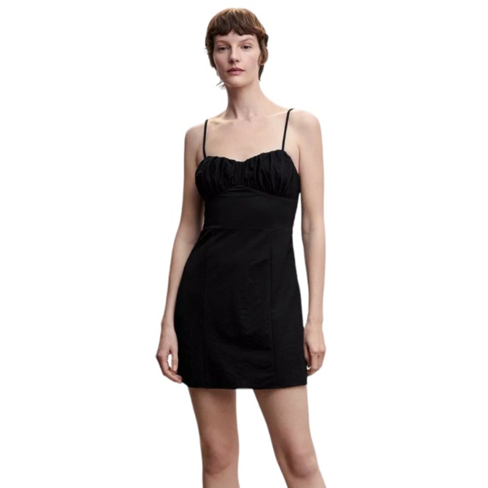 Mango Blair Mini Dress, Black